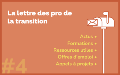 La lettre des pro de la transition n°4  – Mai 2022