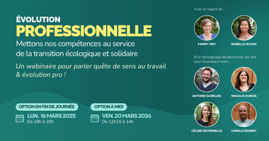 Webinaire Évolution professionnelle : mode d’emploi 